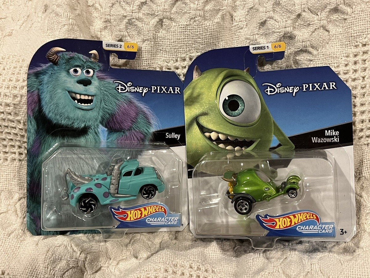 Hot Wheels Disney Pixar Character Cars Sulley & Mike Hot Wheels Disney Pixar Character Cars Sulley & Mike