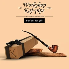 Ukrainian smoking tobacco CHURCHWARDEN pipe 9.8 inch Handmade long stem pipes