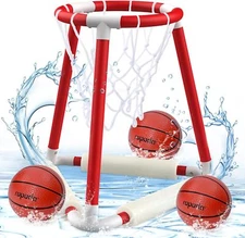 ropoda Pool Basketball Hoop, Floating Basketball Pool Games, Floats Pool