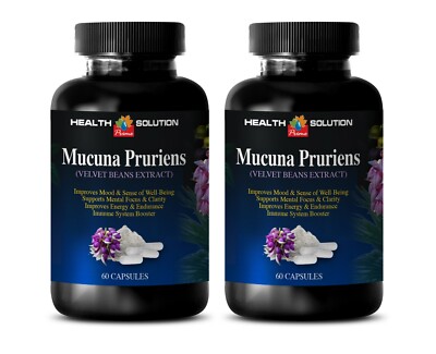 brain and memory power boost - MUCUNA PRURIENS VELVET BEAN - mood booster 2BOTTL
