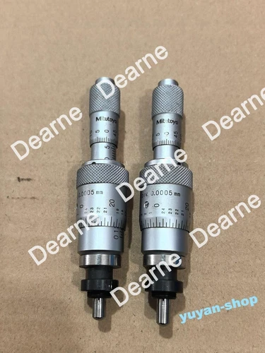 1 pcs Used good Mitutoyo 110-502 micrometer head 0-13mm 0.0005mm Arkd