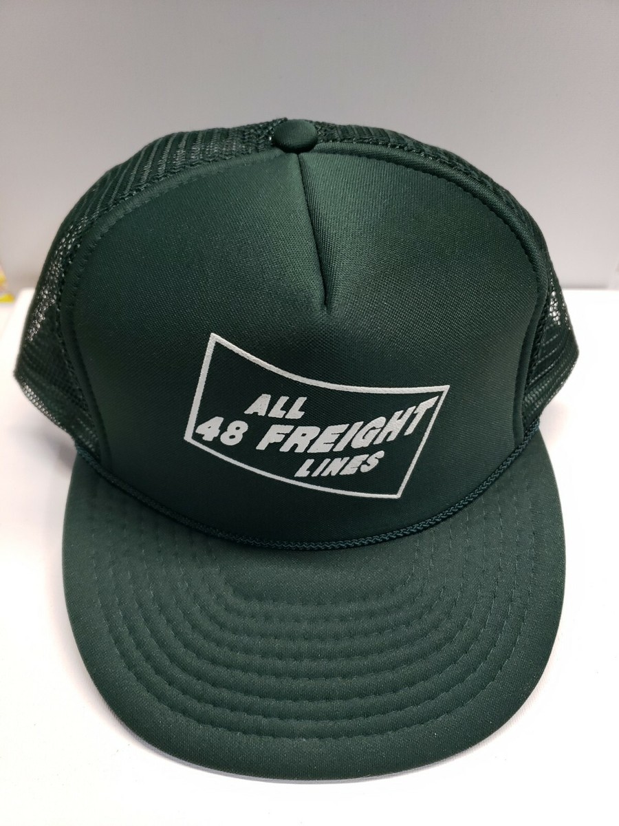 Vtg All 48 Freight Lines Hat Trucker Snapback cap Trucking Company