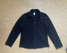 Quechua Decathlon Damen schwarz Langarm Reißverschluss Taschen Fleece Reißverschluss Cardigan 12 L