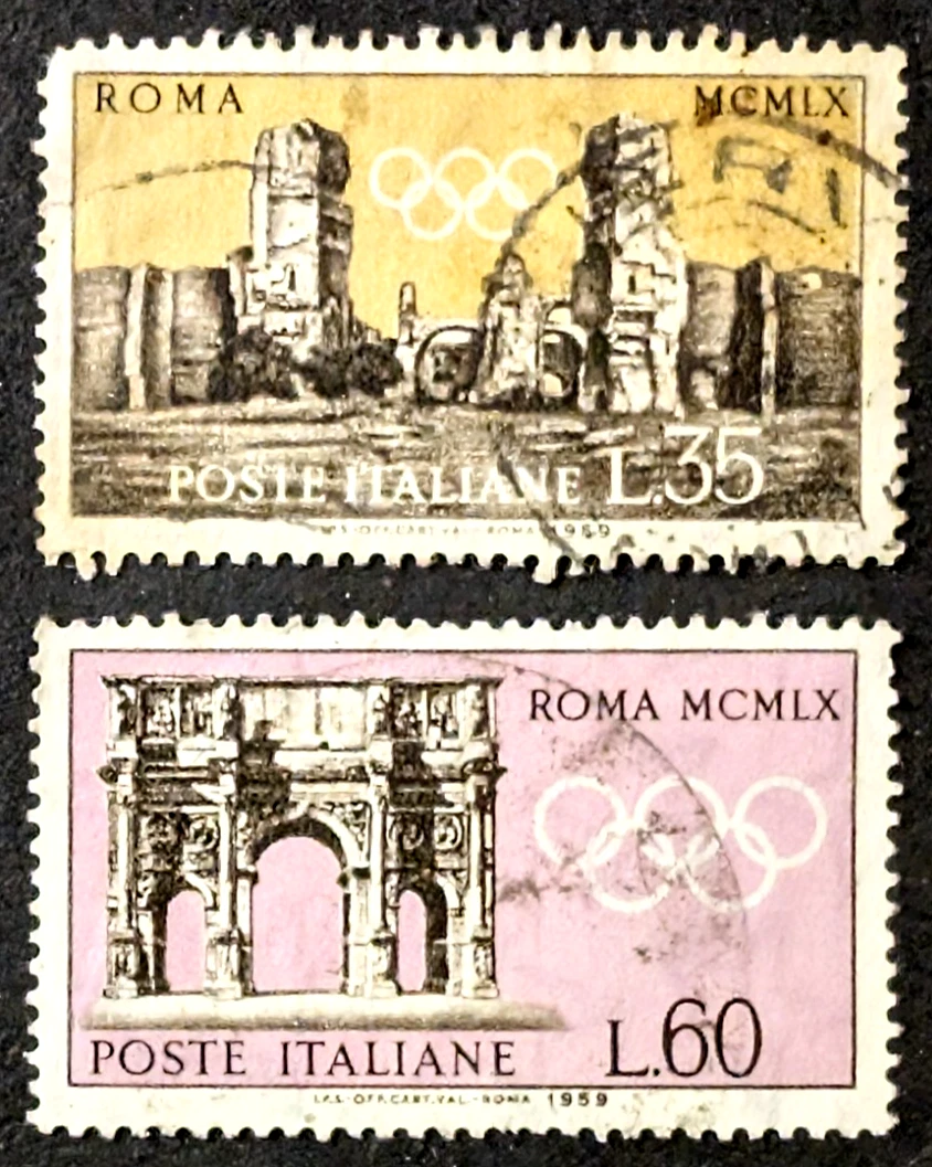 Olympia Sommer-Sportmarken Rom Italia 1960  Briefmarke Stamp Timbre Sello used