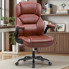 PU Leather Executive Office Chair, Ergonomic Mid-Back Computer & Gaming Chair...
