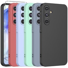 Silicone Case Screen Protector Phone Cover For Samsung Galaxy A16 5G A15 A14 A13