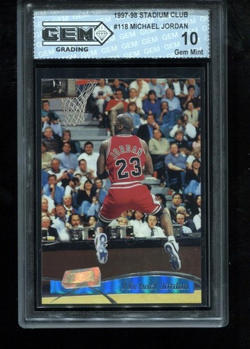 Michael Jordan #118 1997 Stadium Club card