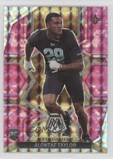 2022 Panini Mosaic Rookies Pink Camo Mosaic Prizm Alontae Taylor #391 0v39