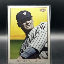 2009 topps t206 Walter Johnson Yellow #49