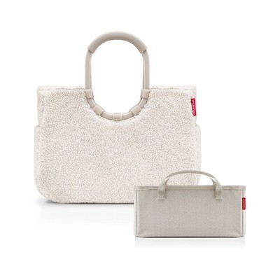 reisenthel loopshopper Tasche L Teddy sand OR1042 + Organizer herringbone sand