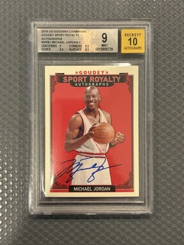 Michael Jordan 2016 Goodwin Goudey AUTO BGS 9 MINT w/ 10 Autograph On Card
