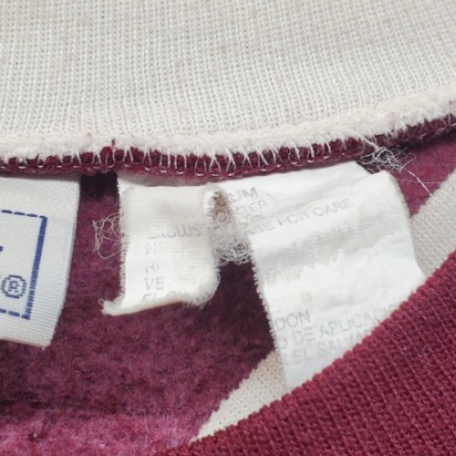 Womens Basic Editions Pullover Red Fall Embroider… - image 4