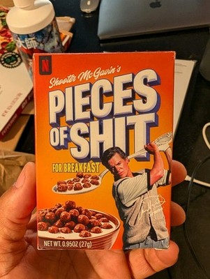 Happy Gilmore 2 Pieces Of Sh*t for Breakfast Cereal '25  FREE SHIPPING