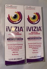 2 Pack - Similisan iVizia Micellar Eyelid Cleanser BAK Free - 3.3 oz / 100 mL