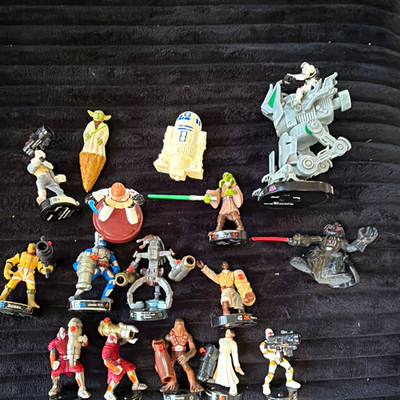 Star Wars Attacktix Lot Hasbro 2005 Figures & Vehicles (Darth Vader Yoda)