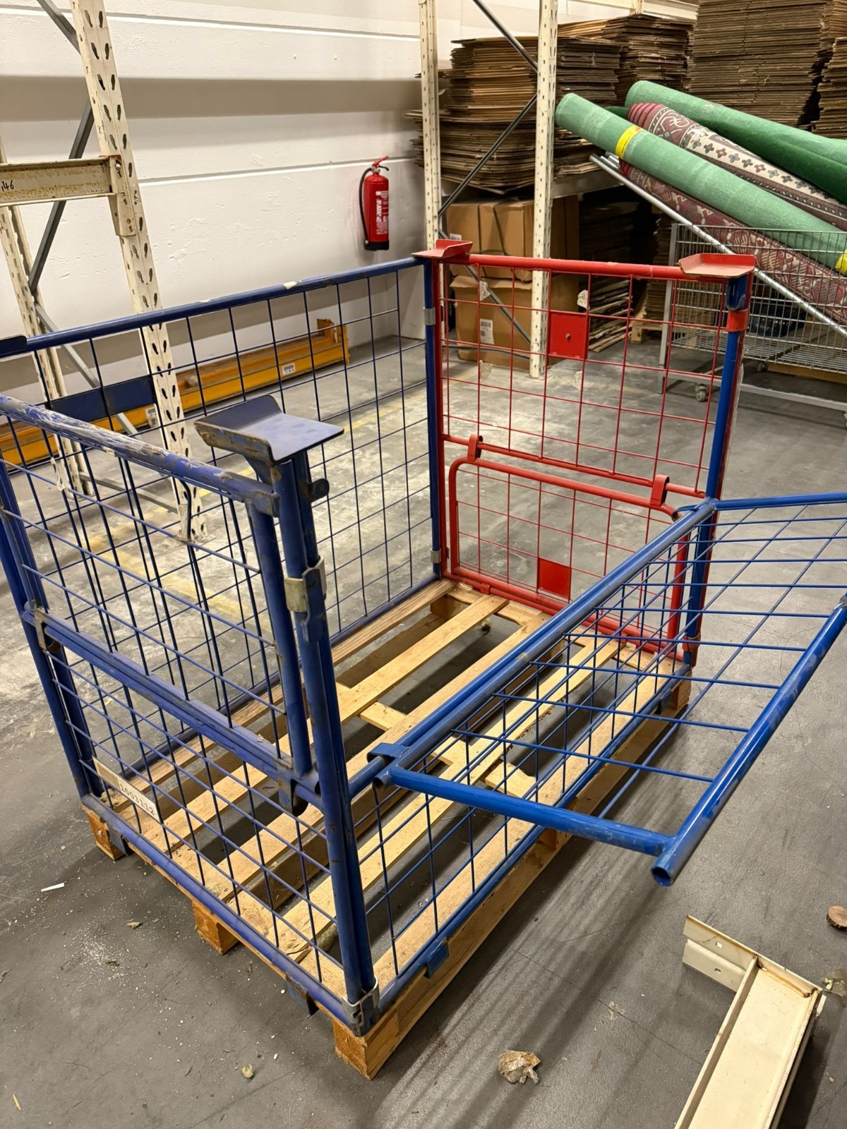 Gitterbox Paletten Gitteraufsatzrahmen Stapelbar Europalettenbox Aufsatzrahmen