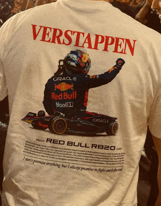 Max Verstappen Red Bull RB20 Formula 1 racing short sleeve white