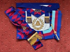 ROYAL  ARCH GRAND RANK STANDARD BEARER APRON, COLLAR & SASH