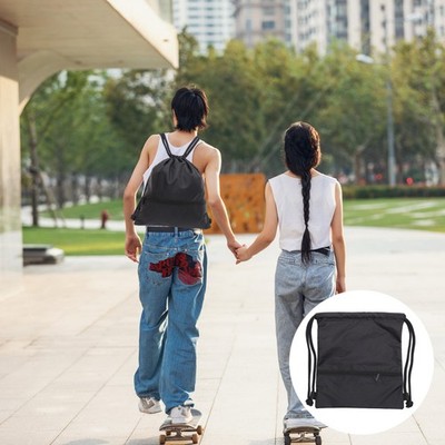  Kordelzug Sportrucksack Unisex Sporttasche Basketballballhalter für Damen und