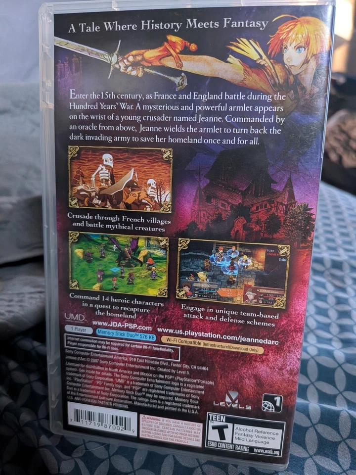 Jeanne D'Arc Sony PSP 2007 con manual probado y funcionando Foto 2 de 4