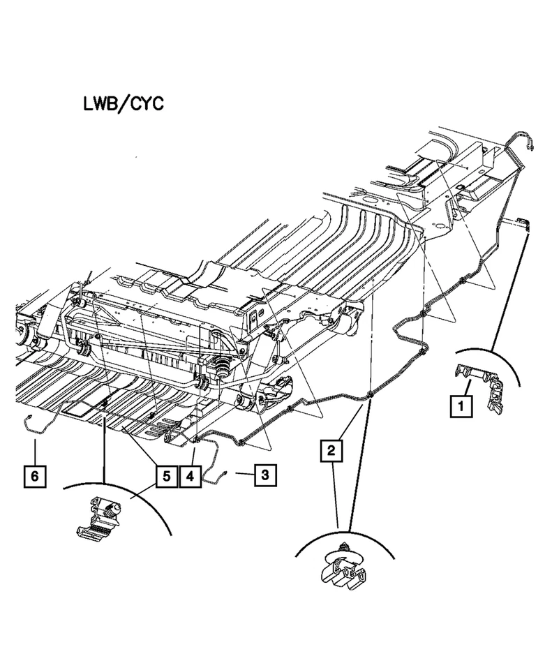 Подлинный зажим тормозной магистрали Mopar 52008940 - Изображение 3 из 3
