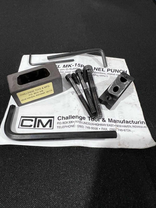 Challenge Tool & Manufacturing MK-15P Panel Punch Tool - 15 Pin D-Sub Connector