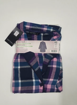 ESMARA Damen Nachthemden Damenmode Langarm 100% Baumwolle