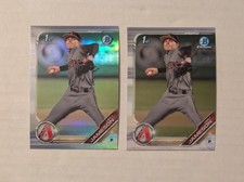 2019 Bowman Draft Chrome Drey Jameson #BDC-194 2 Card Lot 1st Refractor & Base
