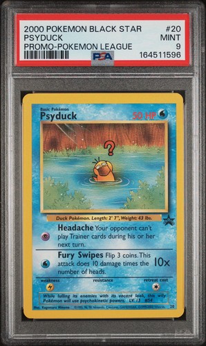 2000 Pokemon Black Star Promo #20 Psyduck Pokemon League PSA 9 MINT