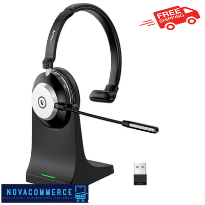 Wantek Bluetooth-Headset mit Mikrofon für PC, V5.2, Kabelloses Headset mit