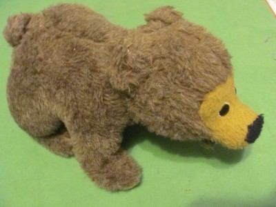 Vintage Animal Fair Brown Tan Bear Plush Stuffed Animal. 12''
