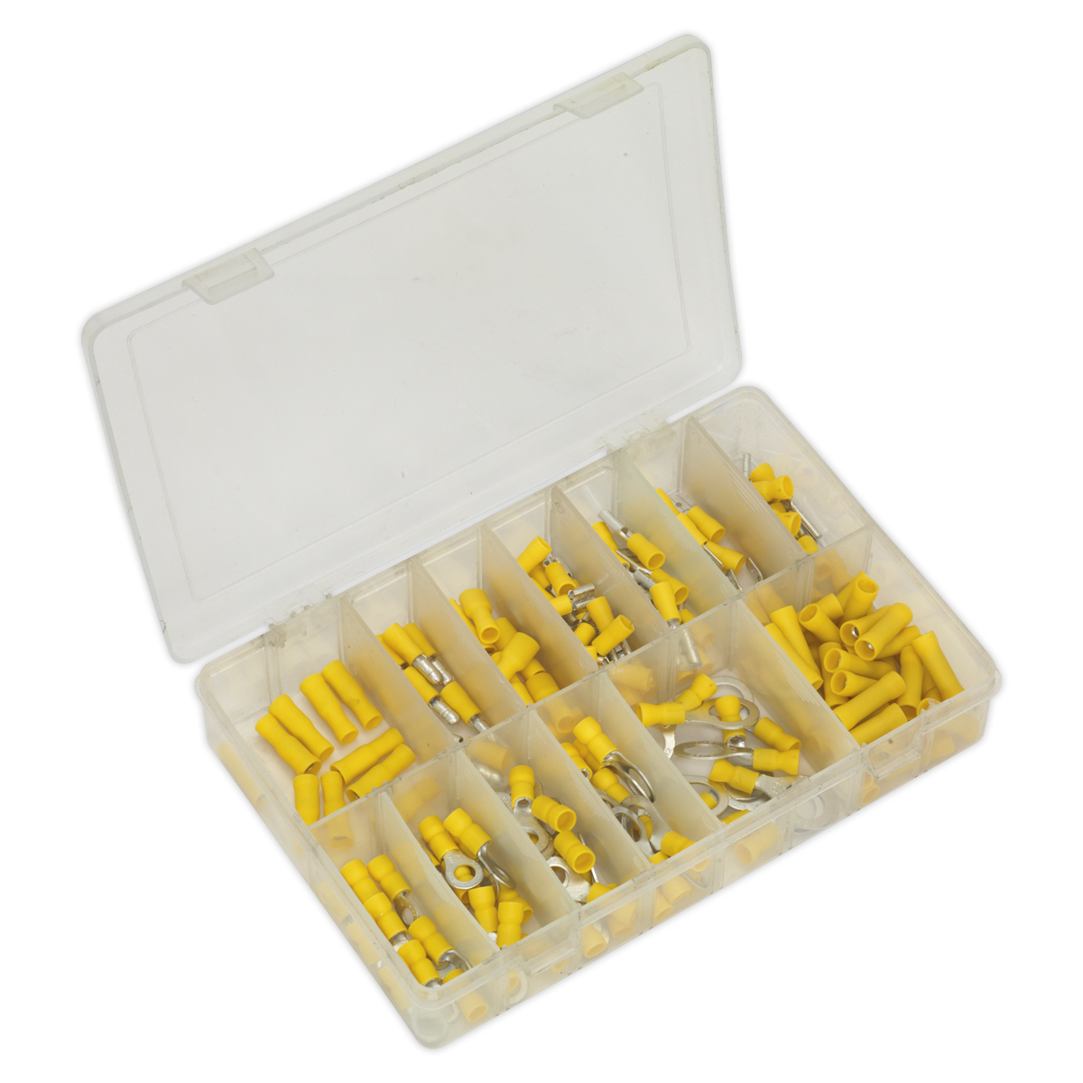 Crimp Terminal Assortment 140pc Yellow