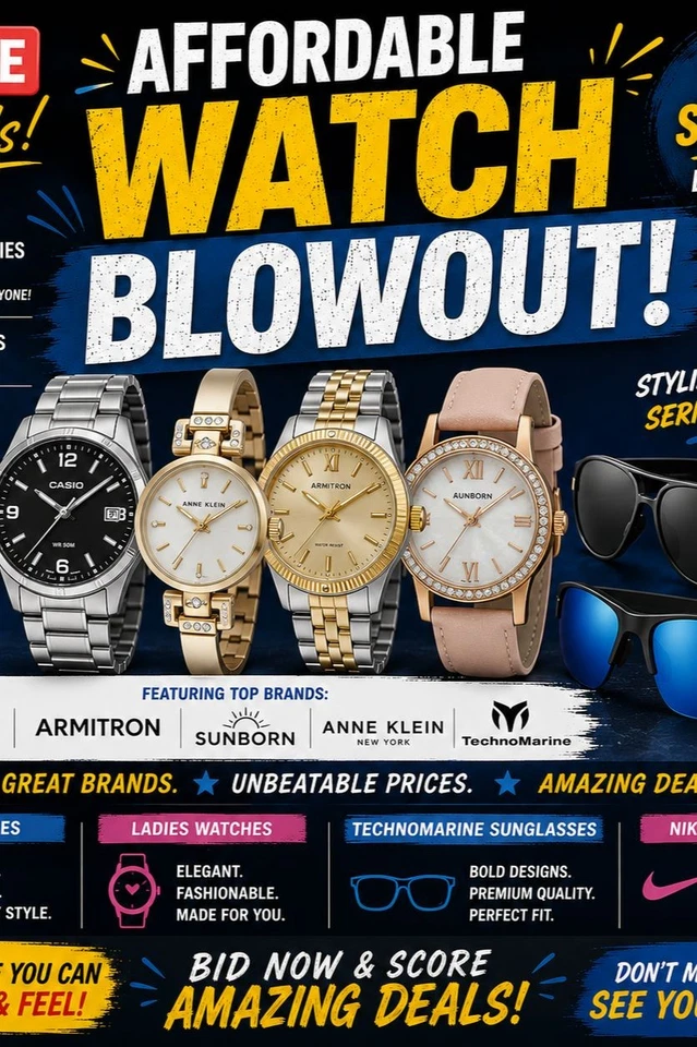 🔥EBAY LIVE DEALS - THE WRIST OUTLET - WATCHES & FRAGRANCES