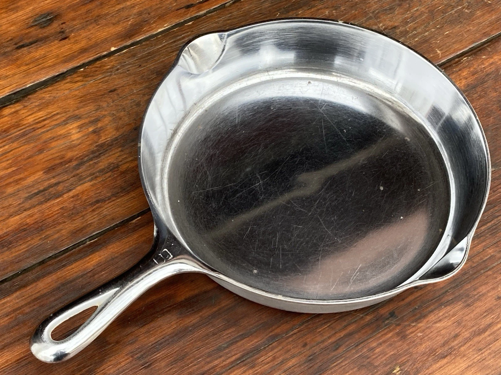 Griswold Cast Iron #8 Skillet With Duo Chrome Finish