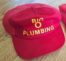 Big O Plumbing Red Mesh Back Adjustable Truck...