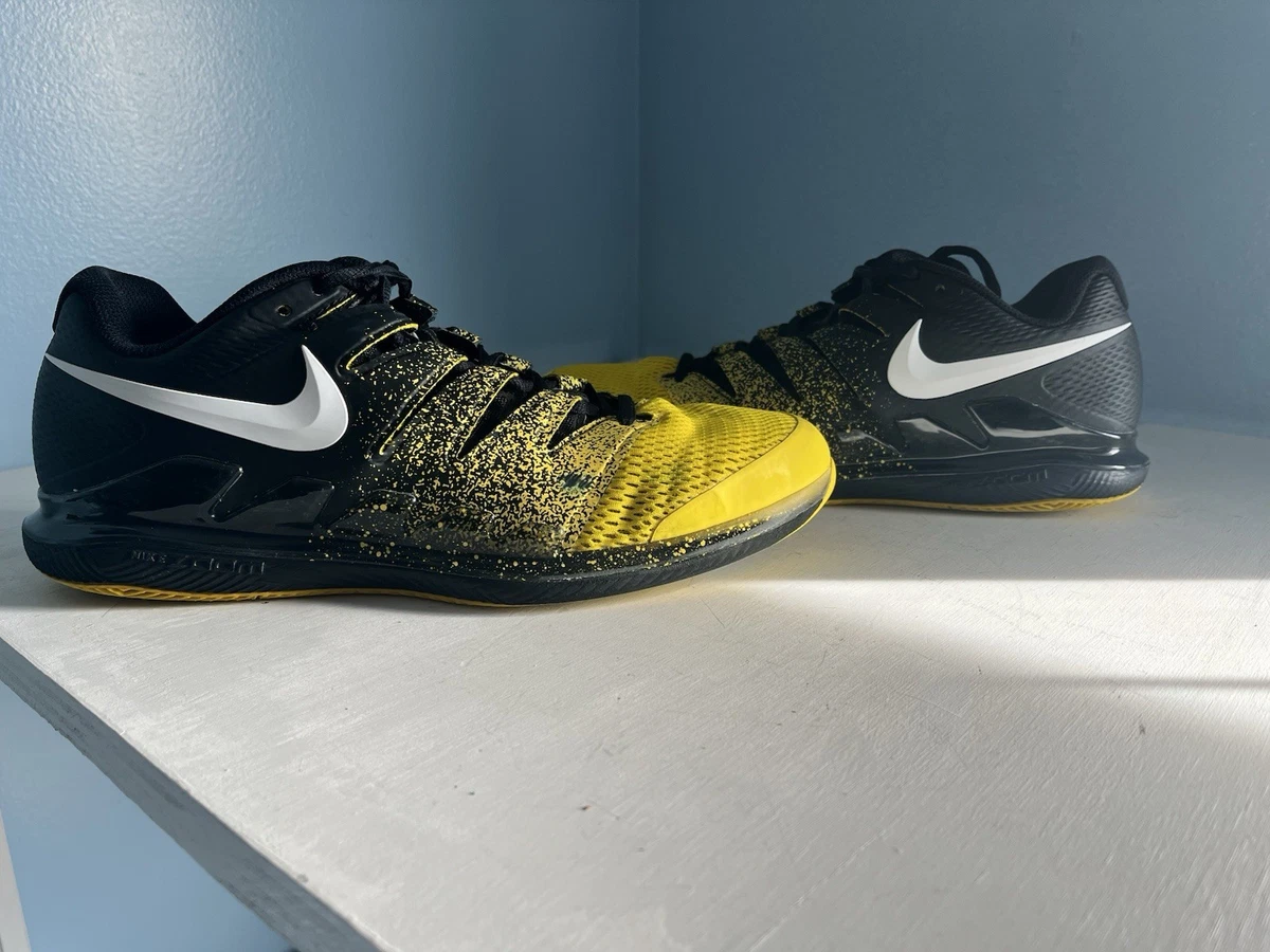 Nike Air Zoom Vapor X Black Speed Yellow Spray for Sale