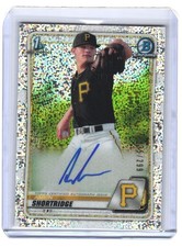 2020 Aaron Shortridge Bowman Chrome 1st Speckle Refractor Auto /299 (H689)