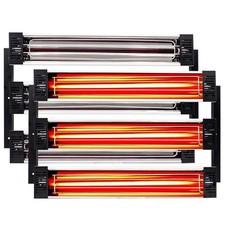 Lampe Infrarouge Chauffante Carrosserie 6000W Cabine de Cuisson Lampe de Séch...