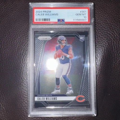 2024 Caleb Williams RC #301 Panini Prizm PSA 10 Gem Mint!!