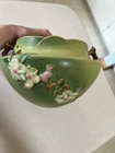 REDUCED Beautiful 1940's Roseville Pottery Apple Blossom Hanging Planter