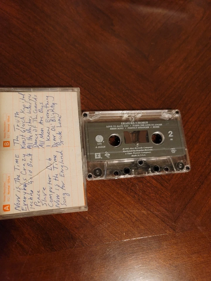 Erasure – Chorus (1991, Original Cassette, Sire 9 26668-4) Vintage Foto 3 de 4