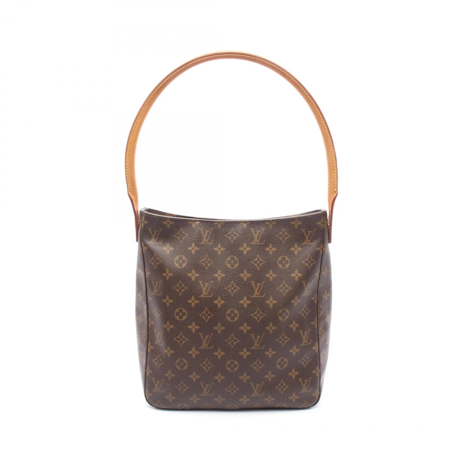 LOUIS VUITTON（LV） Borsa a tracolla Louis Vuitton Looping GM M51145 monogramma tela pelle marrone usata