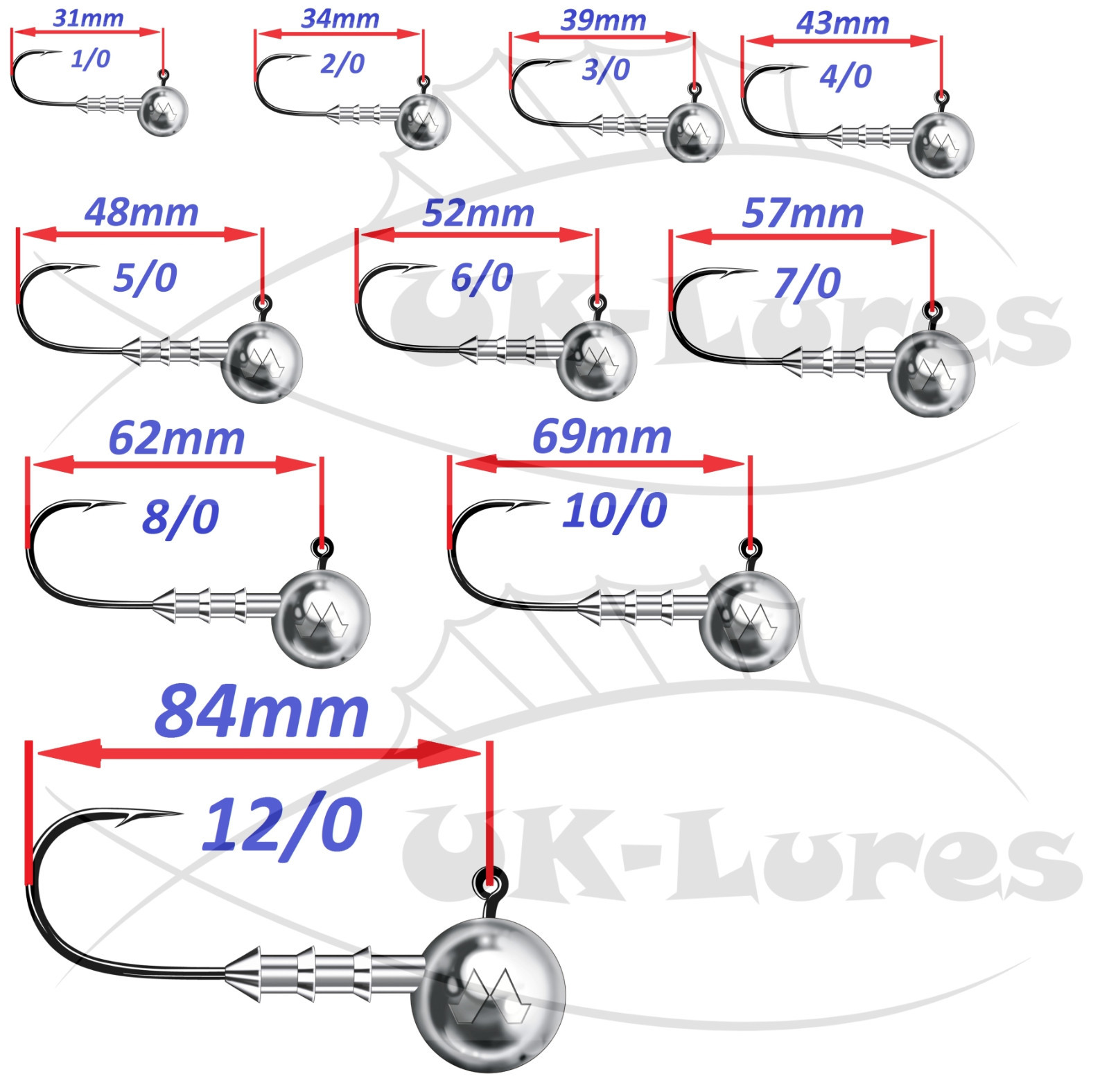 Weedless Jig heads Mustad ANTISNAG 1/0 6/0 3g 15g Predator Tackle