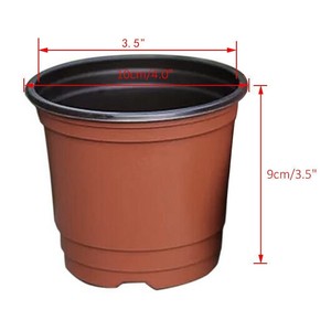 100 Pcs 4 Plastic Plants Nursery Pot Pots Seedlings Flower Plant Image Is Loading 100 Pcs 4 Plastic Plants Nursery Pot Pots