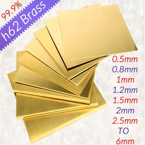Brass sheet various sizes, various thickness. Models making, jewellery
