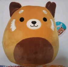 Original SQUISHMALLOWS SETH RED PANDA 8" RARE PLUSH 2021 HTF New W/ Tags