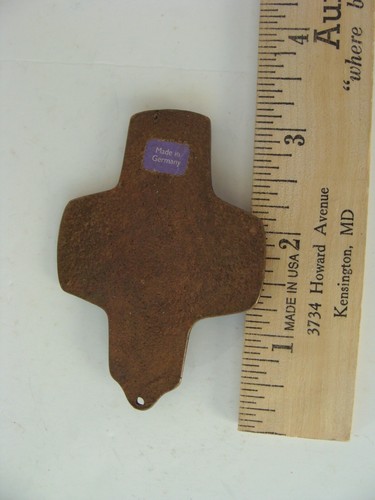 Religious 5" Christmas Cross Metal Tree Hanging Ornament - I Am with You Always - Picture 7 of 7