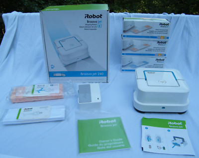 iRobot Braava Jet 240 App Controlled Floor Mopping Robot with 30+ Cleaning Pads