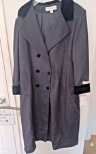 Msrp$340 Nwts Liz Claiborne Double Breasted Lambs Wool Coat Woman's Sz 22