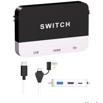 Switch Video Capture Card/Dock Nintendo 4K/1080p 60fps USB HDMI PC/Mac/Streaming
